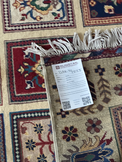 Hand-Knotted Afghani Bakhteiari Wool Rug – 3’5″  x  5’1″ - Tampa Home & Garden Store