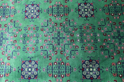 Hand-Knotted Afghani Bukharayi Wool Rug – 6’7″  x  9’9″ - Tampa Home & Garden Store