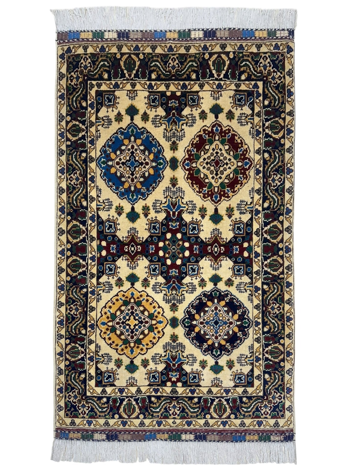 Hand-Knotted Afghani Kashi Wool Rug – 2’9″  x  4’4″ - Tampa Home & Garden Store