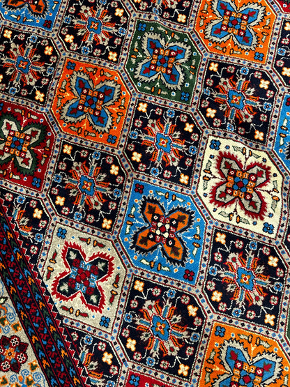 Hand-Knotted Afghani Kashi Wool Rug – 4’9″  x  6’10″ - Tampa Home & Garden Store