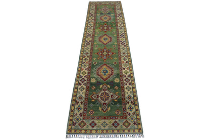 Hand-Knotted Afghani Kazak Wool Rug – 2’7″  x  9’8″ - Tampa Home & Garden Store
