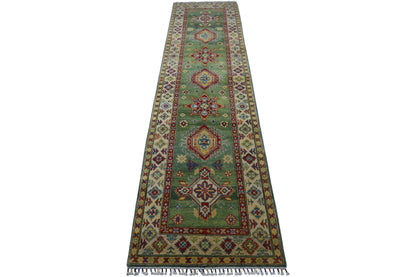 Hand-Knotted Afghani Kazak Wool Rug – 2’7″  x  9’8″ - Tampa Home & Garden Store