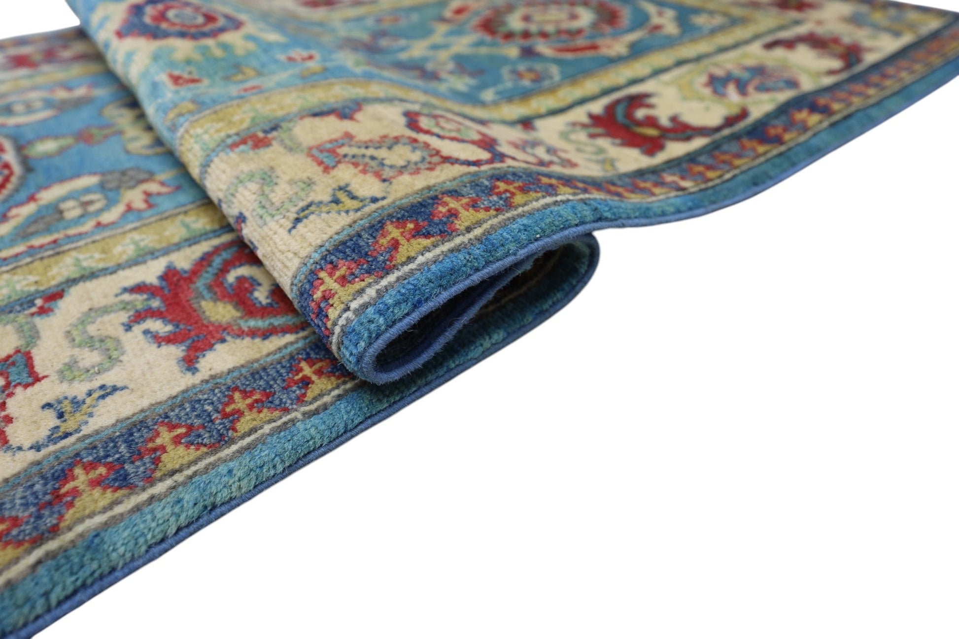 Hand-Knotted Afghani Kazak Wool Rug – 2’8″  x  9’9″ - Tampa Home & Garden Store