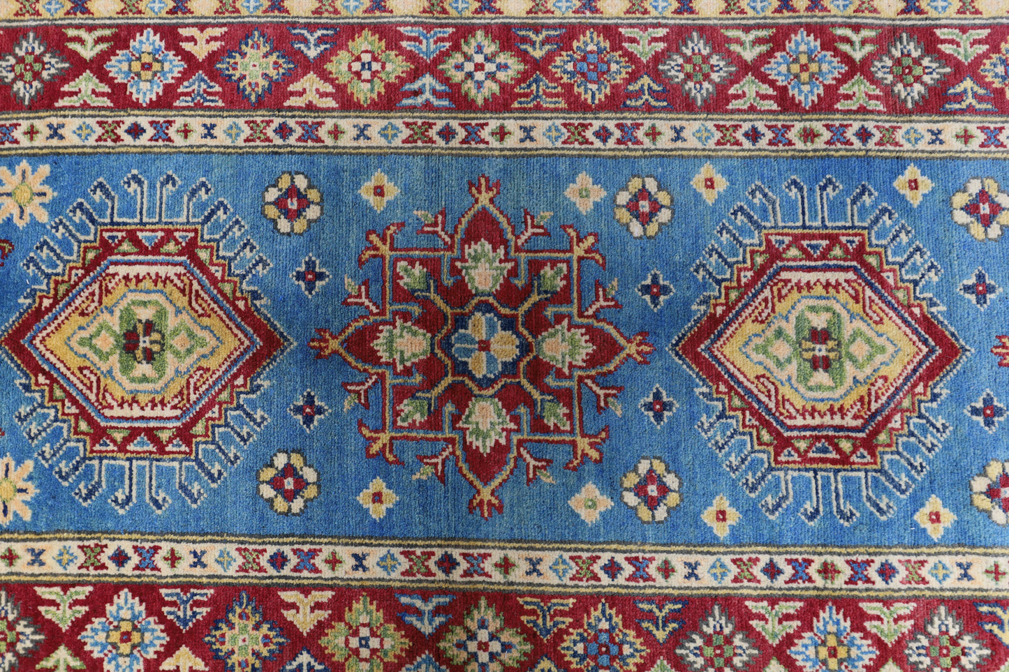 Hand-Knotted Afghani Kazak Wool Rug – 2’9″  x  9’9″ - Tampa Home & Garden Store