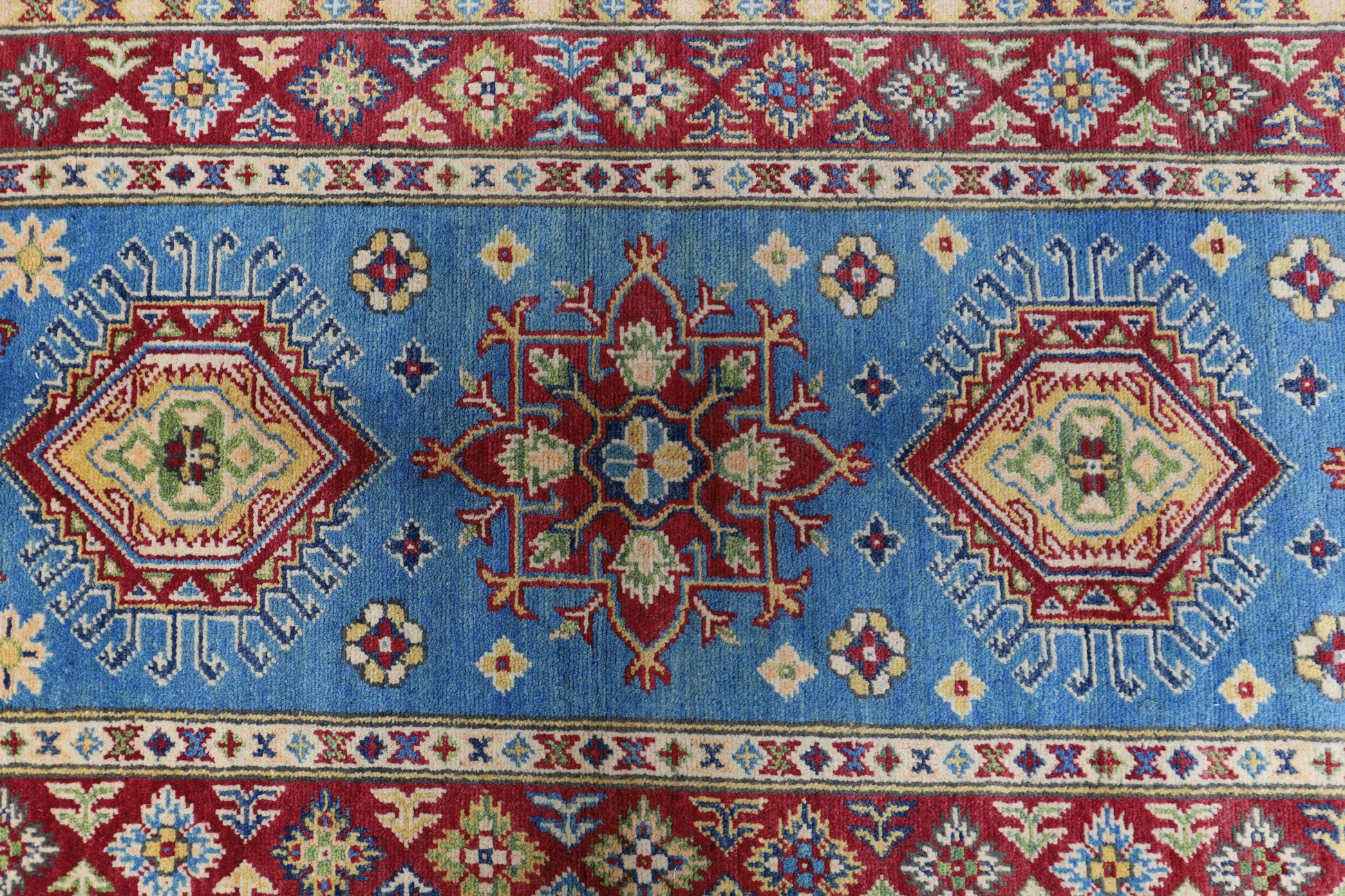 Hand-Knotted Afghani Kazak Wool Rug – 2’9″  x  9’9″ - Tampa Home & Garden Store