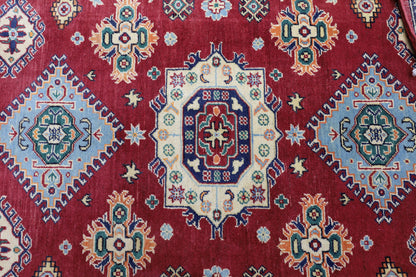 Hand-Knotted Afghani Kazak Wool Rug – 4’10″  x  6’6″ - Tampa Home & Garden Store