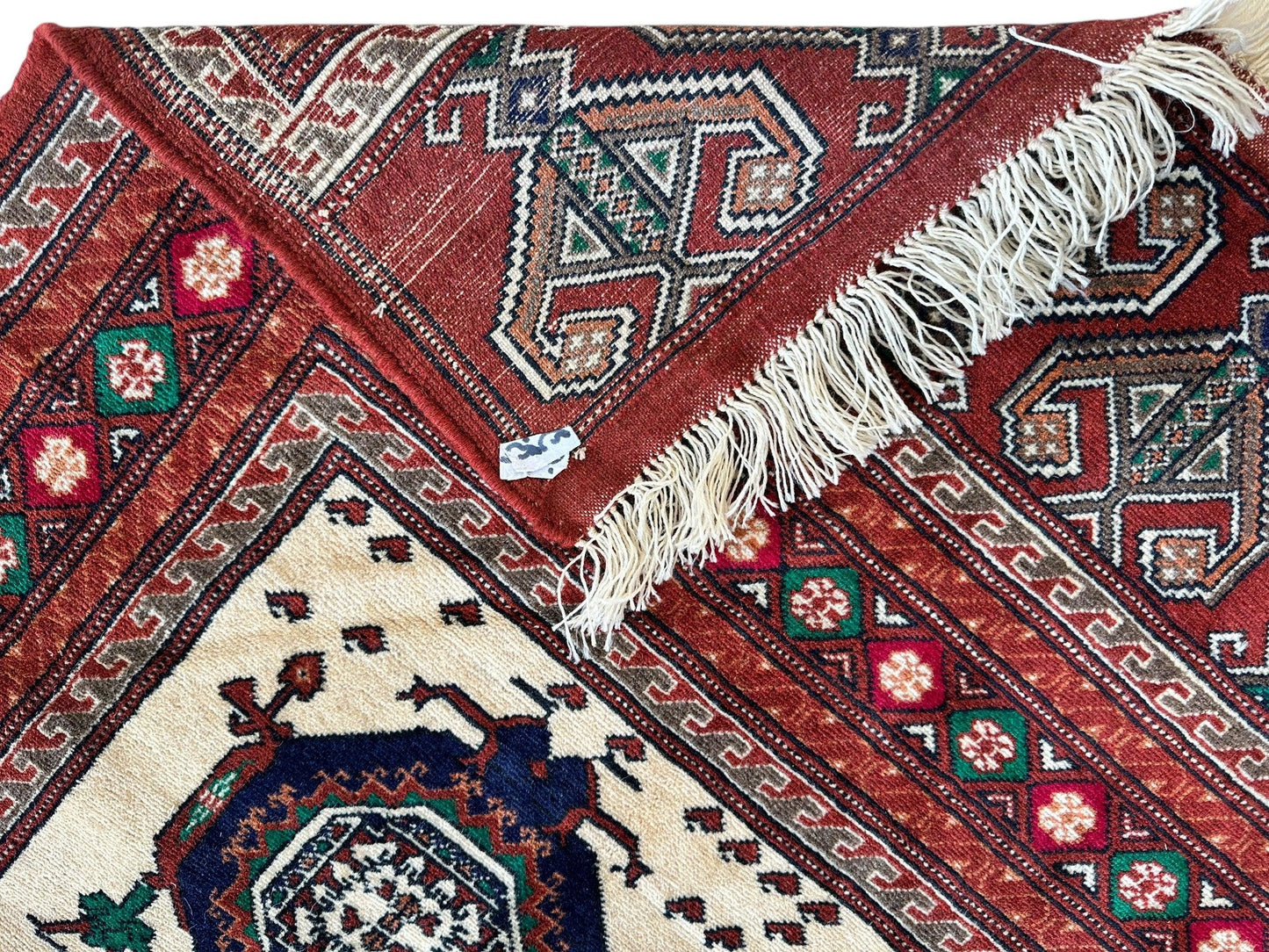 Hand-Knotted Afghani Kazak Wool Rug - 4'8" x 7'2" - Tampa Home & Garden Store
