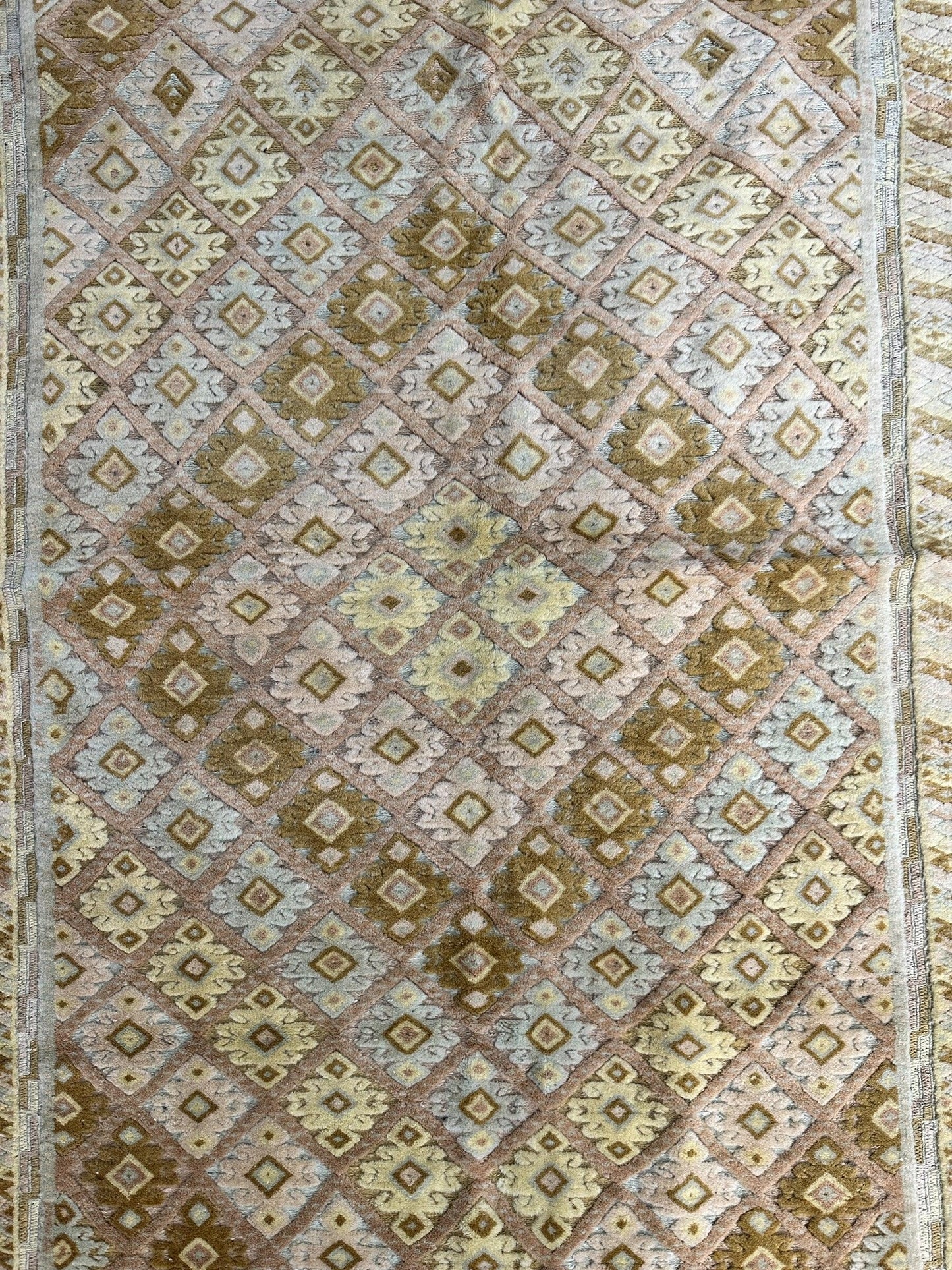 Hand-Knotted Afghani Nakhunak Wool Rug - 4' x 4'11" - Tampa Home & Garden Store