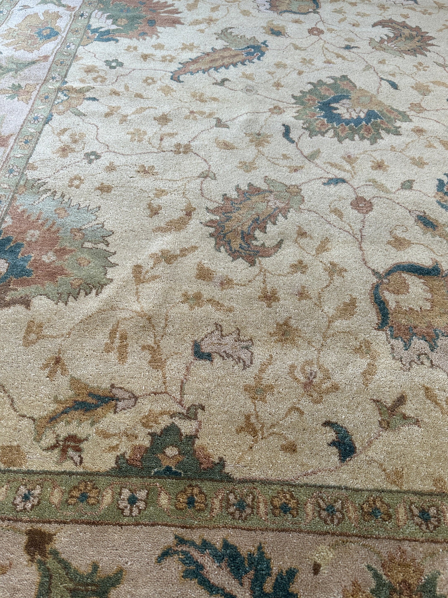 Hand-Knotted Oushak Soft Wool Rug 8 x 10 - Tampa Home & Garden Store