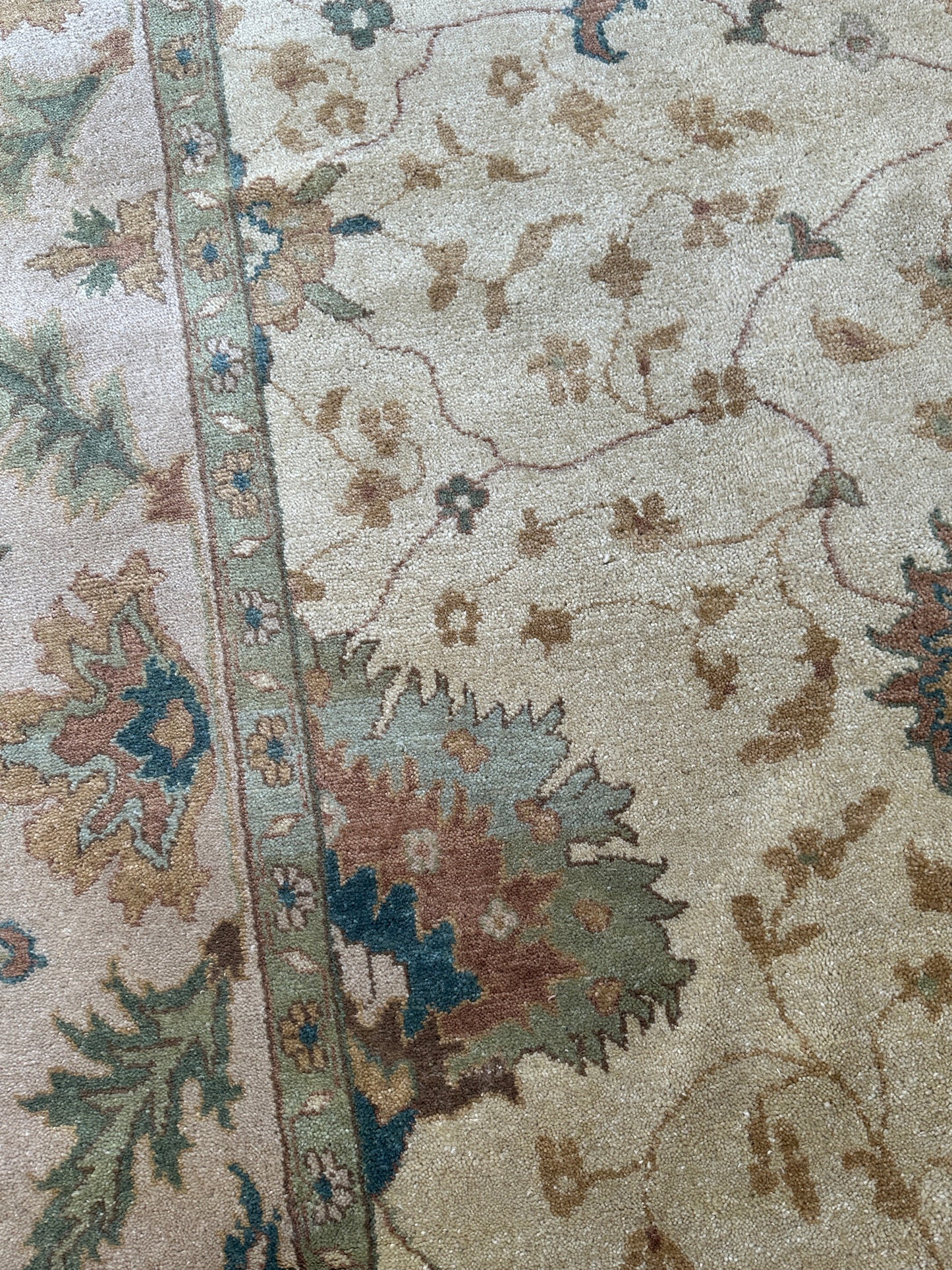 Hand-Knotted Oushak Soft Wool Rug 8 x 10 - Tampa Home & Garden Store