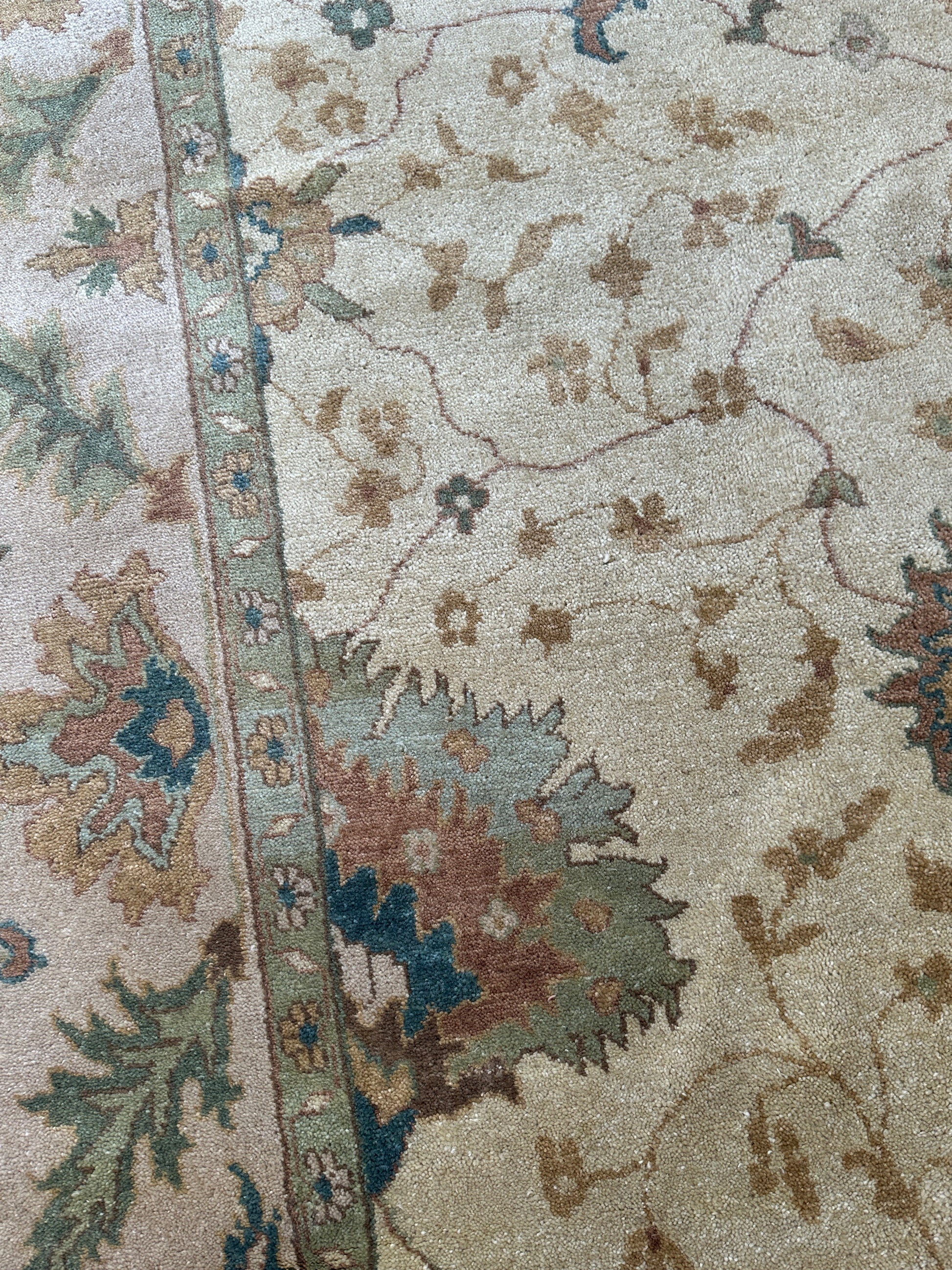Hand-Knotted Oushak Soft Wool Rug 8 x 10 - Tampa Home & Garden Store