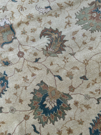 Hand-Knotted Oushak Soft Wool Rug 8 x 10 - Tampa Home & Garden Store