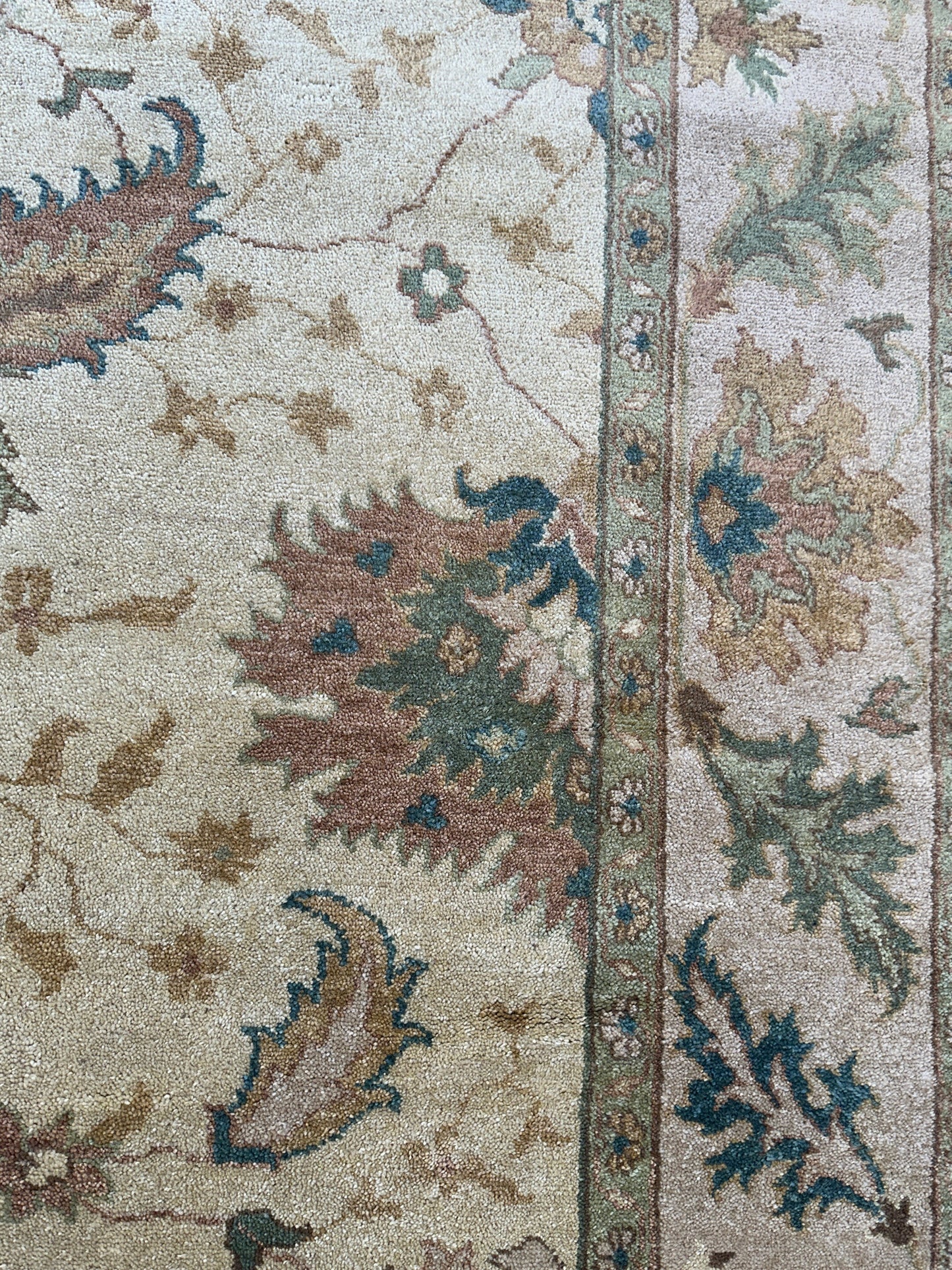Hand-Knotted Oushak Soft Wool Rug 8 x 10 - Tampa Home & Garden Store
