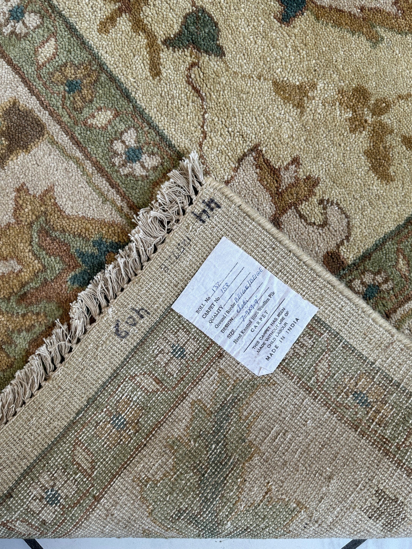 Hand-Knotted Oushak Soft Wool Rug 8 x 10 - Tampa Home & Garden Store