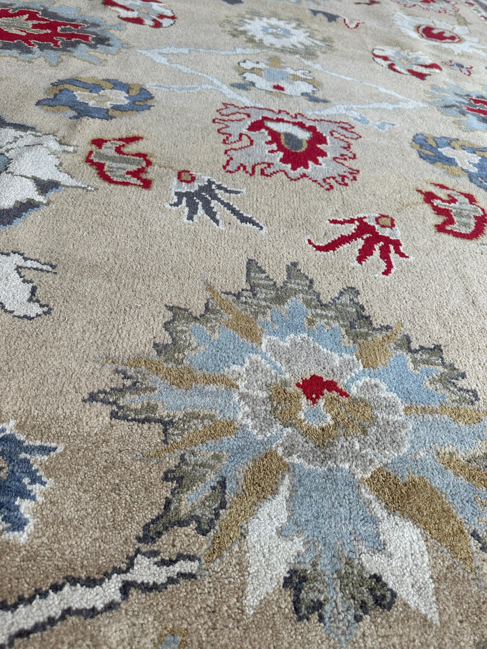 Hand Knotted Oushak Traditional Wool Rug, Living Room 9 x 12 Rug - Tampa Home & Garden Store