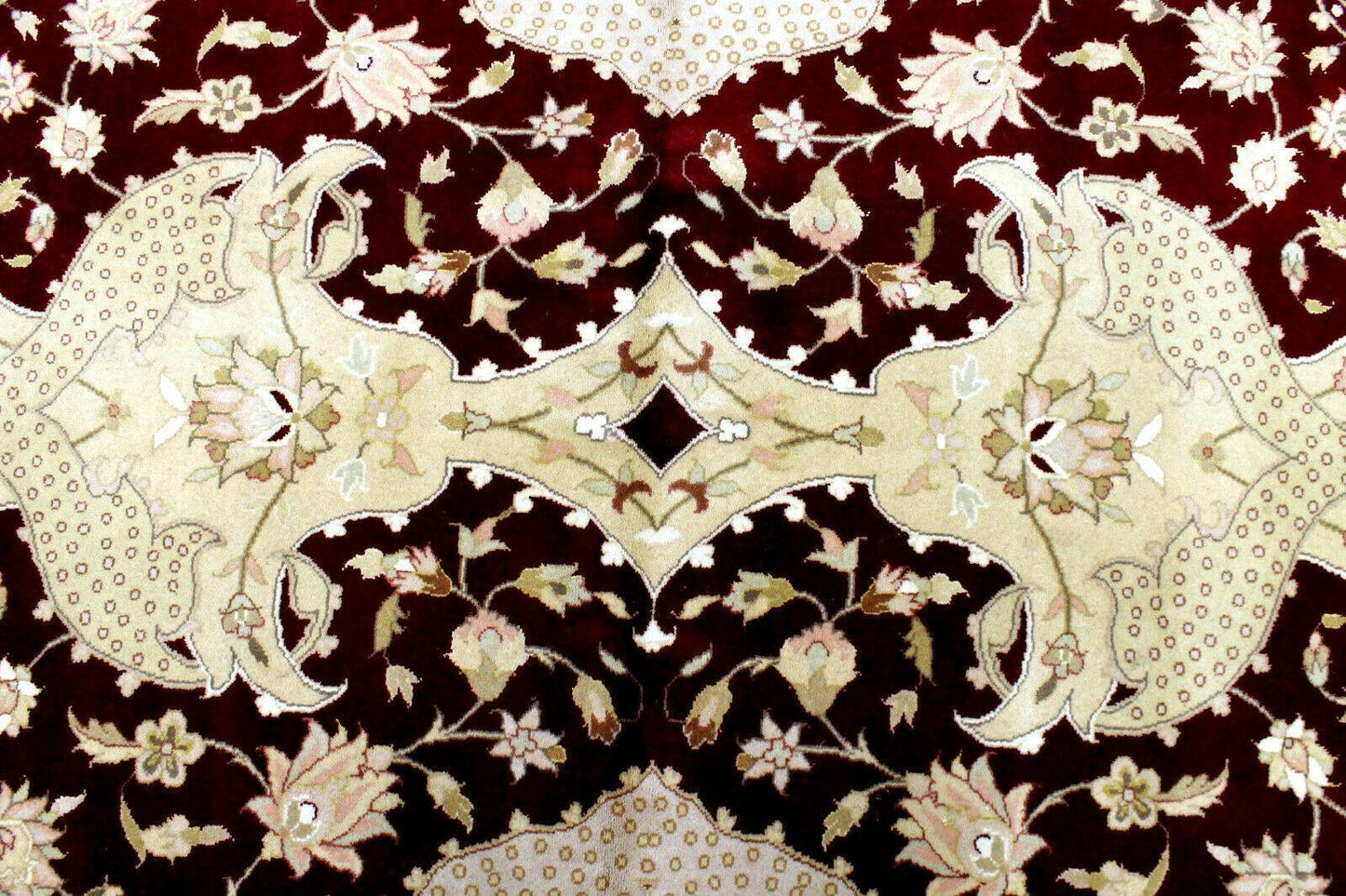Hand-Knotted Pak-Ziegler Wool Rug – 8'7" x 11'7" – Traditional Design, Warm Earth Tones - Tampa Home & Garden Store