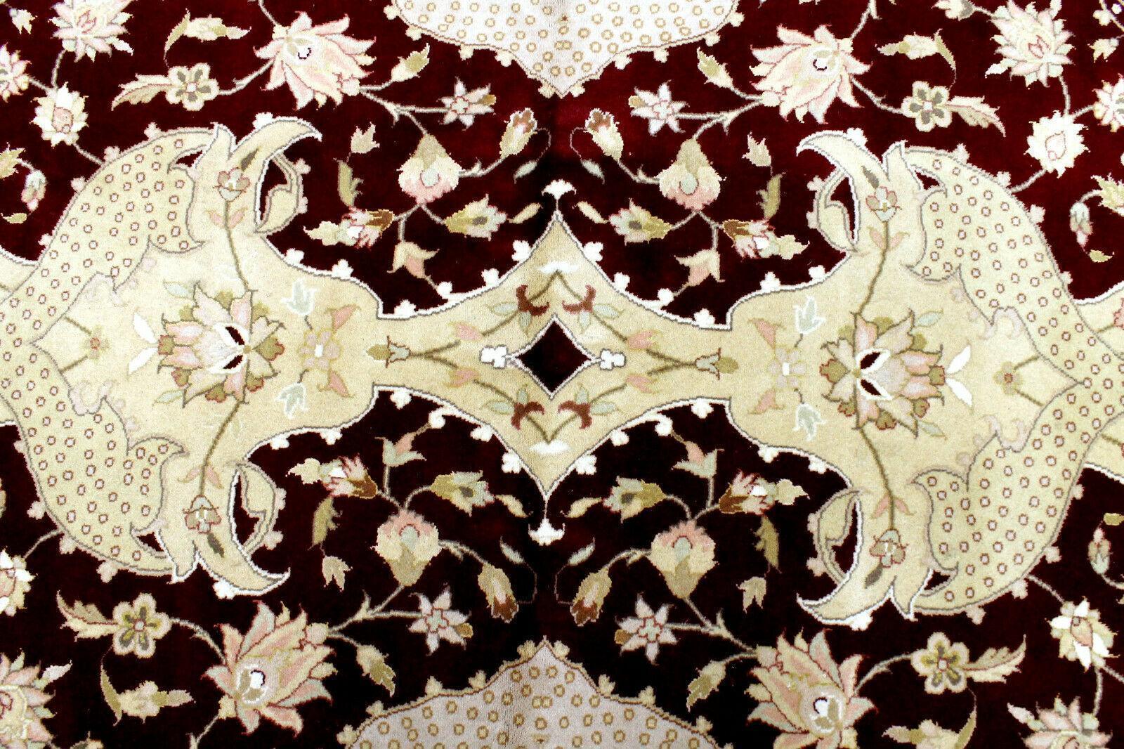 Hand-Knotted Pak-Ziegler Wool Rug – 8'7" x 11'7" – Traditional Design, Warm Earth Tones - Tampa Home & Garden Store