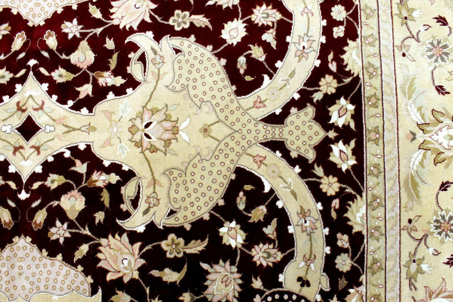 Hand-Knotted Pak-Ziegler Wool Rug – 8'7" x 11'7" – Traditional Design, Warm Earth Tones - Tampa Home & Garden Store