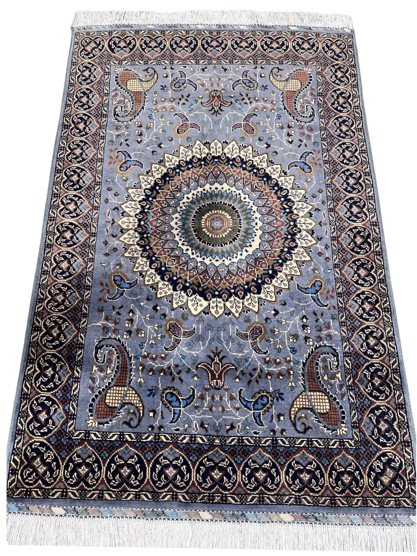 Hand-Knotted Parak Rug – Gray, 40” x 60” | Afghan Wool Rug - Tampa Home & Garden Store