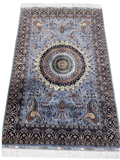 Hand-Knotted Parak Rug – Gray, 40” x 60” | Afghan Wool Rug - Tampa Home & Garden Store