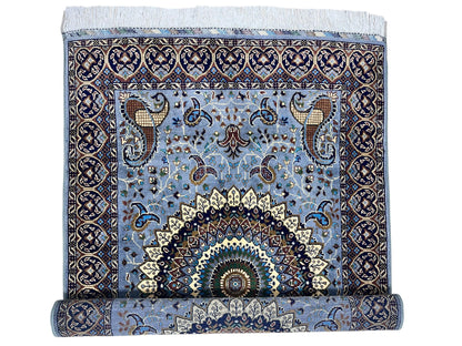 Hand-Knotted Parak Rug – Gray, 40” x 60” | Afghan Wool Rug - Tampa Home & Garden Store
