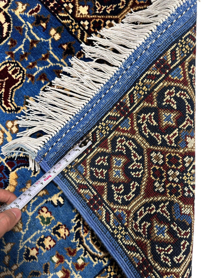Hand-Knotted Parak Rug – Sky Blue, 40” x 60” | Afghan Wool Rug - Tampa Home & Garden Store