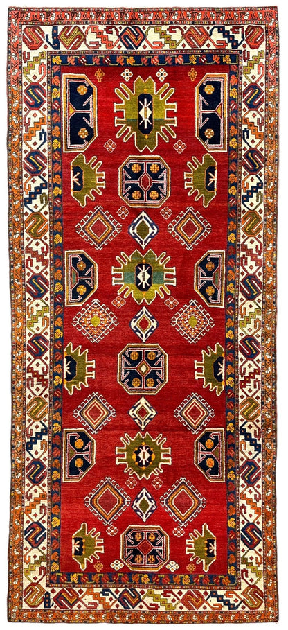 Hand-Knotted Persian Meshgin Wool Rug – 5’ x 11’ – Vintage Tribal Masterpiece - Tampa Home & Garden Store