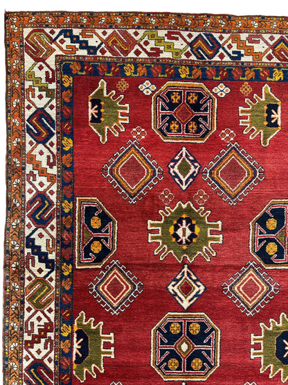 Hand-Knotted Persian Meshgin Wool Rug – 5’ x 11’ – Vintage Tribal Masterpiece - Tampa Home & Garden Store