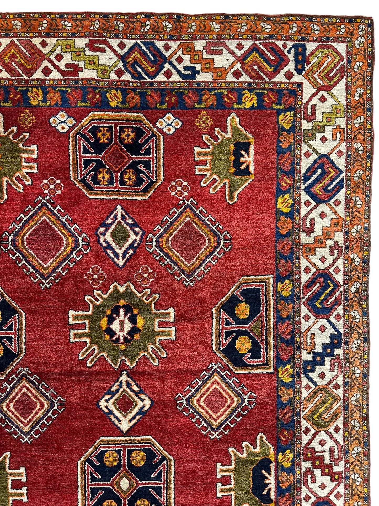 Hand-Knotted Persian Meshgin Wool Rug – 5’ x 11’ – Vintage Tribal Masterpiece - Tampa Home & Garden Store