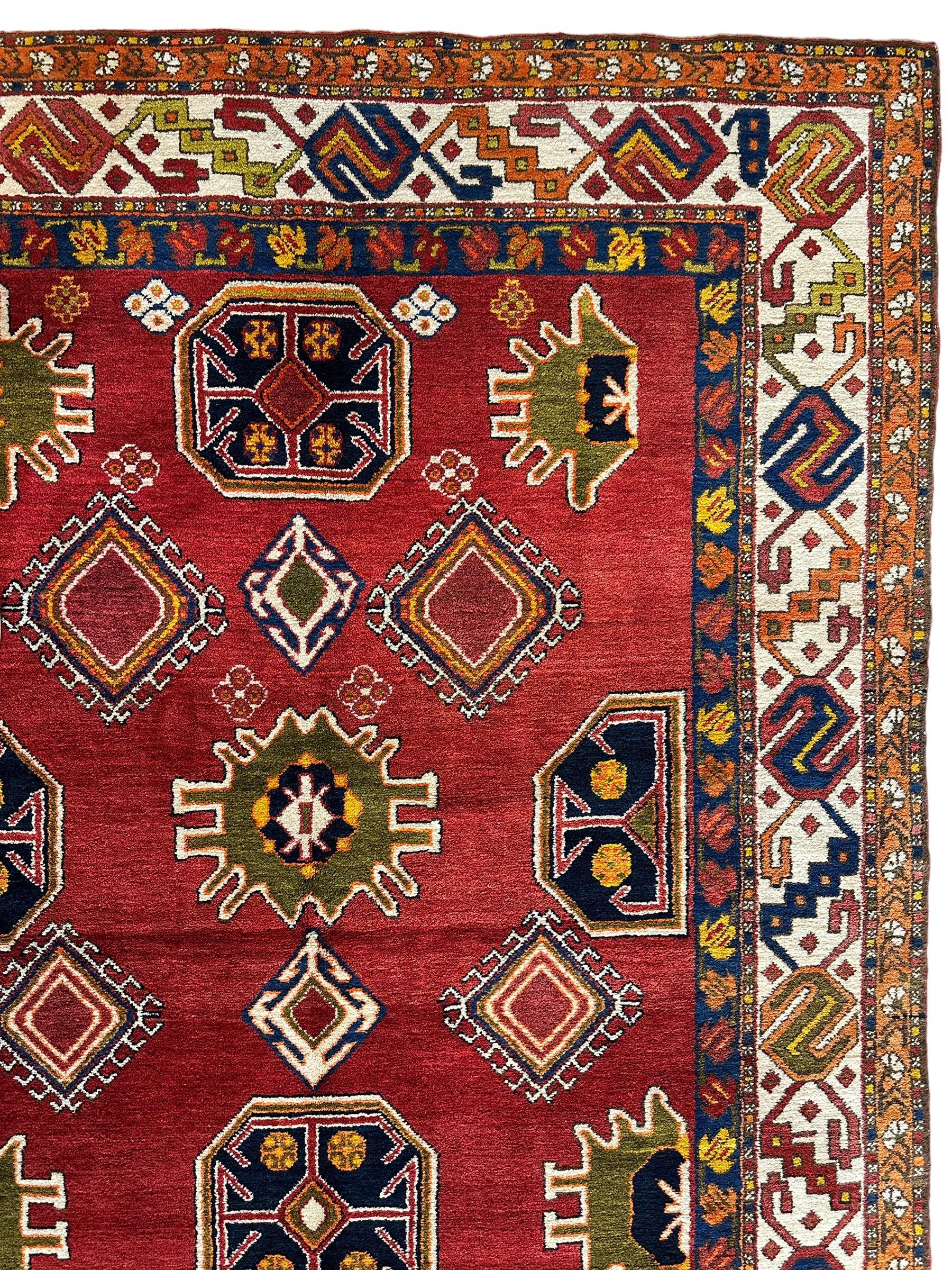 Hand-Knotted Persian Meshgin Wool Rug – 5’ x 11’ – Vintage Tribal Masterpiece - Tampa Home & Garden Store