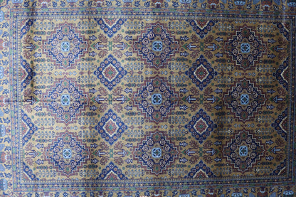 Hand-Knotted Zerkhaki Afghan Wool Area Rug – 6'7" x 9'7" | Rich Brown Tones, Durable Craftsmanship - Tampa Home & Garden Store