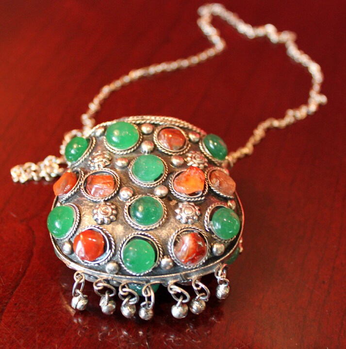 Hand Made Kuchi Tribal Purse or Pendant Pouch. May Serve as Jewelry. - Tampa Home & Garden Store