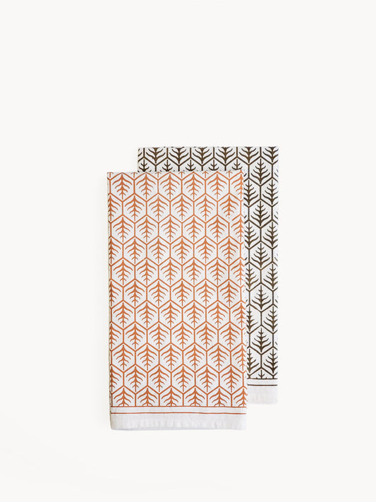 Hand Screen Printed Tea Towel - Set of 2 - Tampa Home & Garden Store