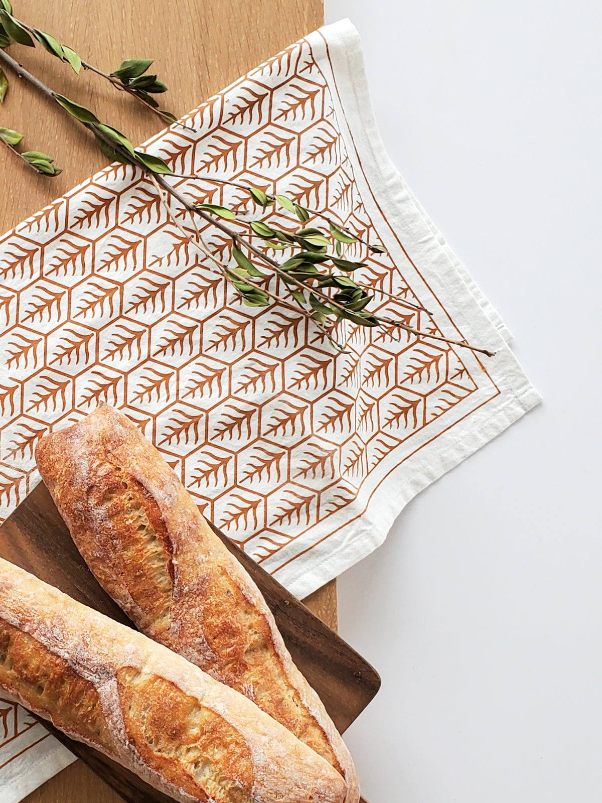 Hand Screen Printed Tea Towel - Set of 2 - Tampa Home & Garden Store