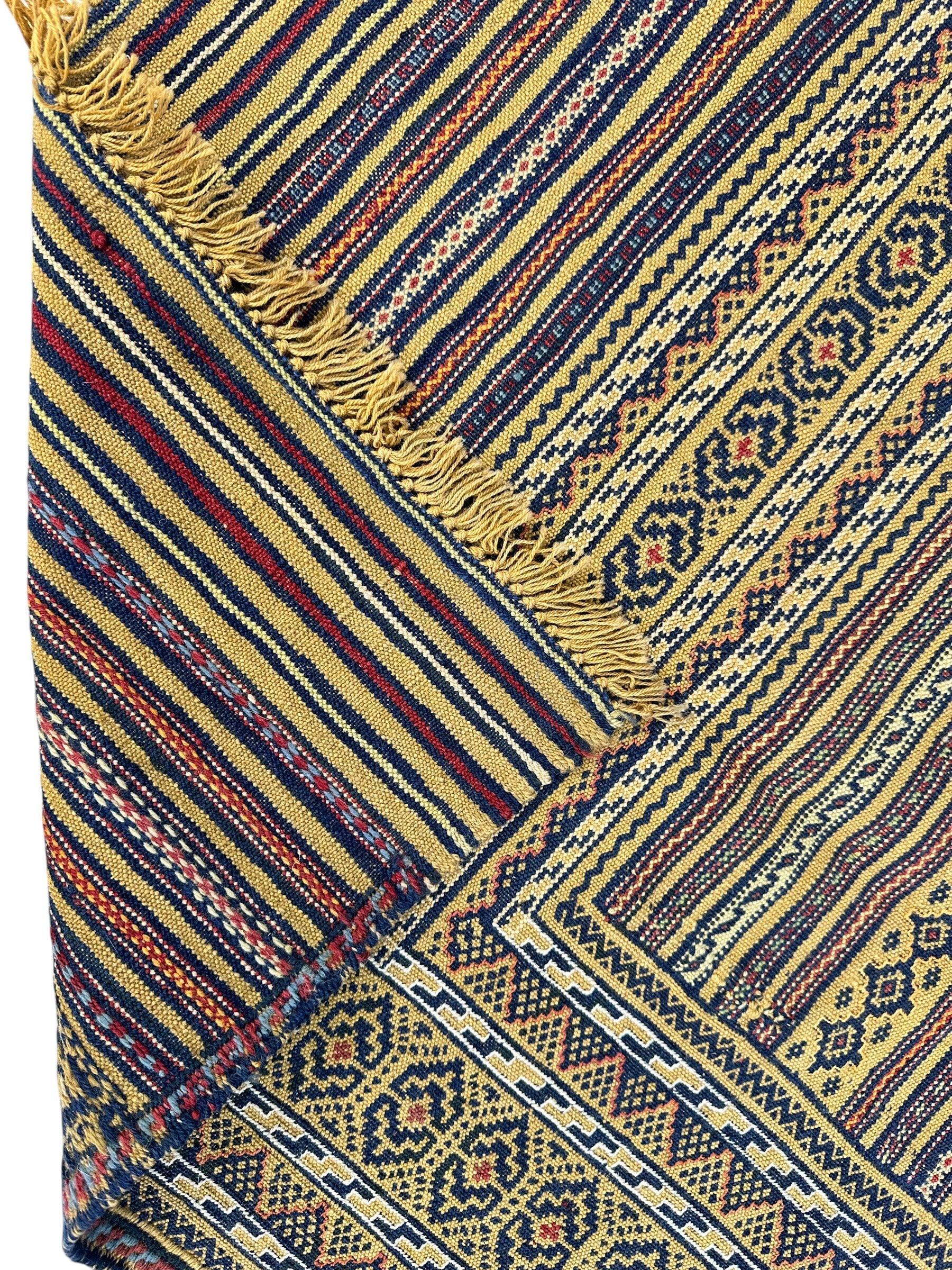 Hand-Woven Afghani Maliki Wool Kilim Rug - 4'5" x 6' - Tampa Home & Garden Store