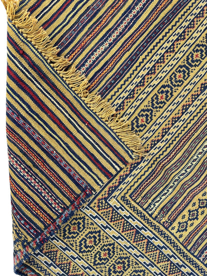 Hand-Woven Afghani Maliki Wool Kilim Rug - 4'5" x 6' - Tampa Home & Garden Store