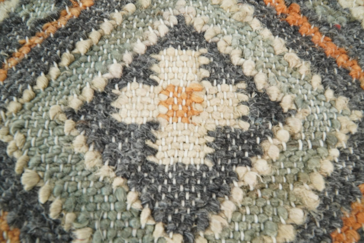 Hand Woven Boho Rust and Charcoal Jute and Wool Tribal Accent  Pillow, Cushion | PL11 - Tampa Home & Garden Store