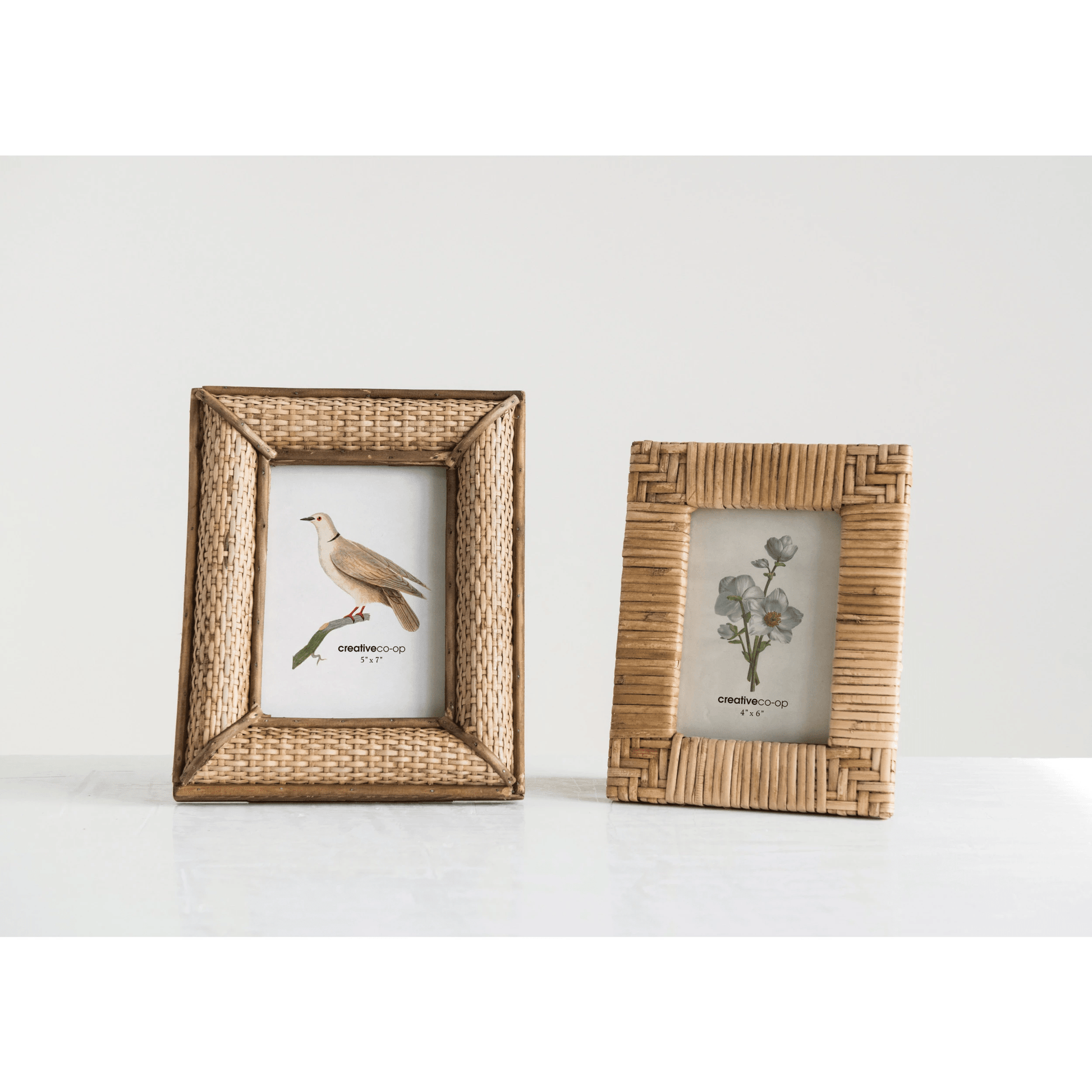 Hand-Woven Rattan 4x6 Picture Frame - Tampa Home & Garden Store