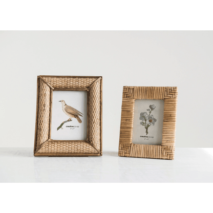 Hand-Woven Rattan 4x6 Picture Frame - Tampa Home & Garden Store