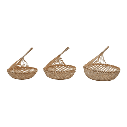 Hand-Woven Seagrass Storage Baskets, Set of 3 - Tampa Home & Garden Store