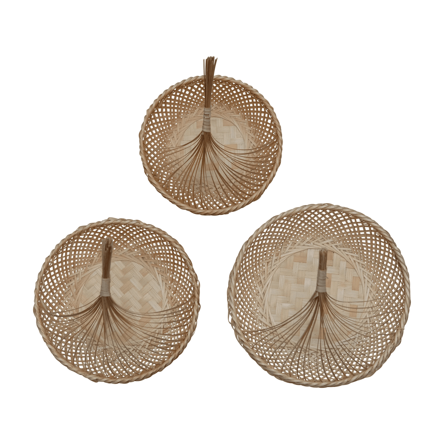 Hand-Woven Seagrass Storage Baskets, Set of 3 - Tampa Home & Garden Store