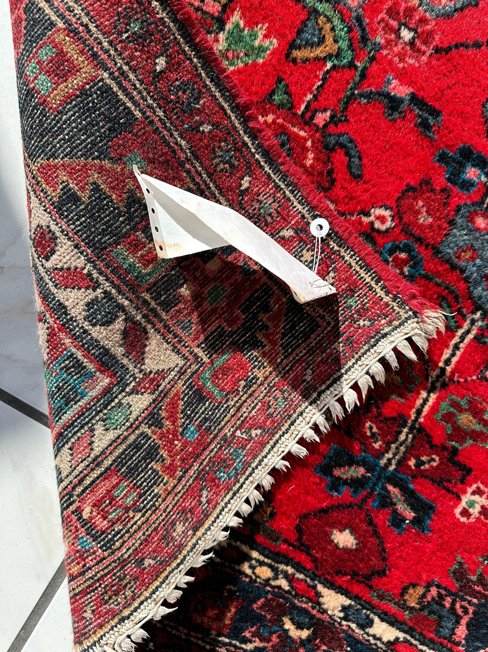 Hand-knotted Persian Hamadan wool Rug 3’8” x 6’4” - Tampa Home & Garden Store