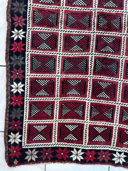 Hand-knotted Persian Tribal Khorramabad Wool Rug 4’3” x 6’10” - Tampa Home & Garden Store