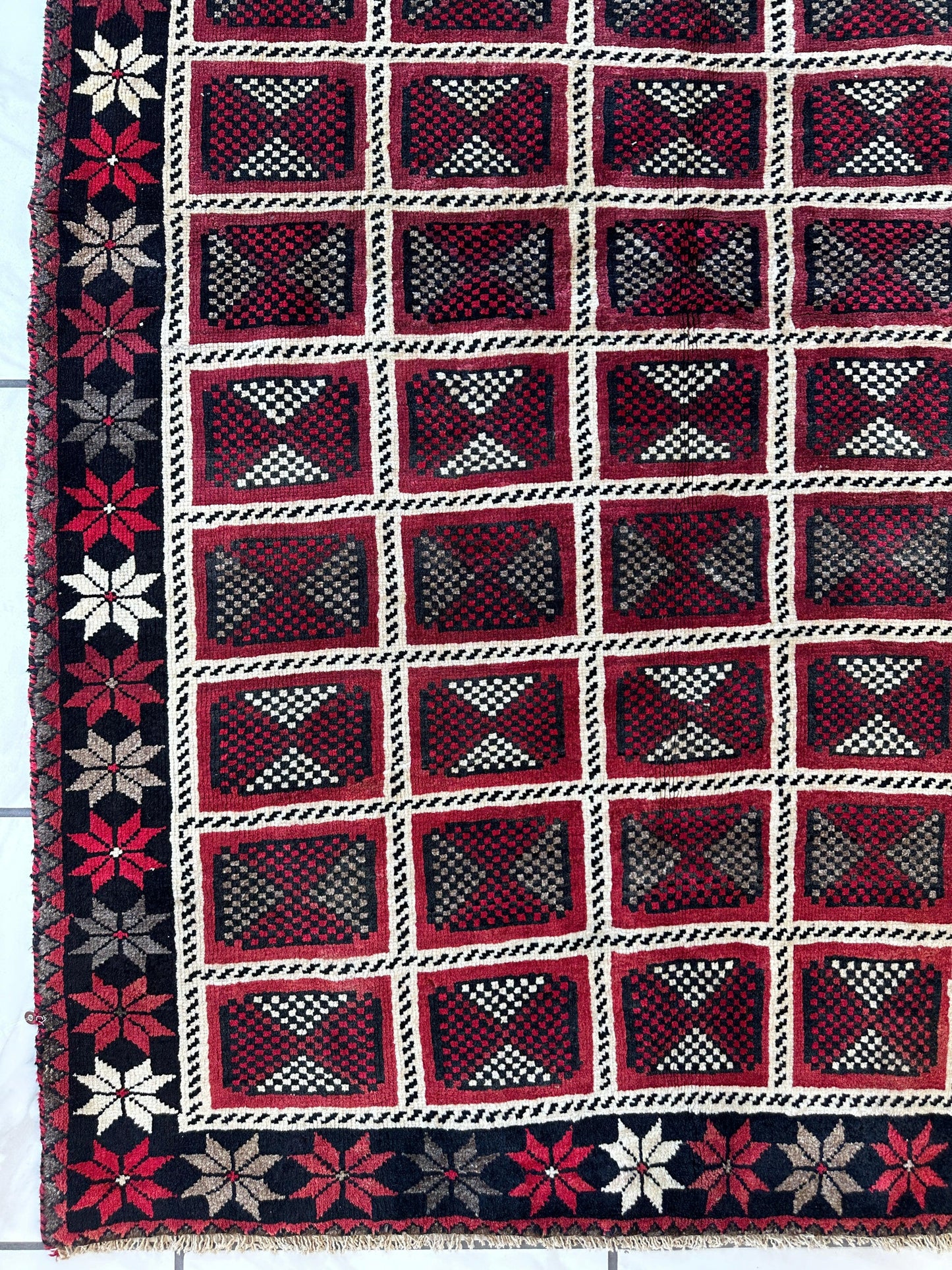 Hand-knotted Persian Tribal Khorramabad Wool Rug 4’3” x 6’10” - Tampa Home & Garden Store