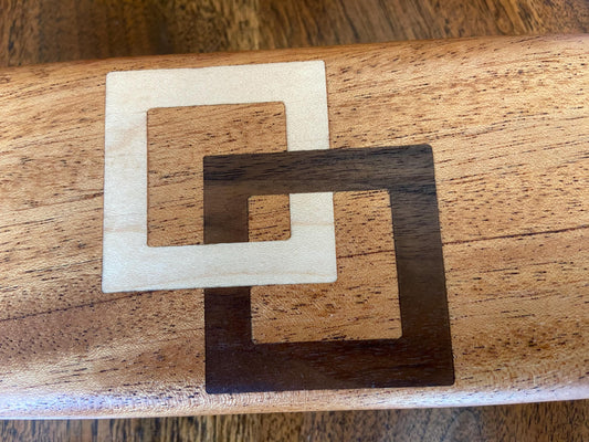 Handcrafted Keepsake Box/Wood Inlay - 8.25" x 3.25" - Tampa Home & Garden Store