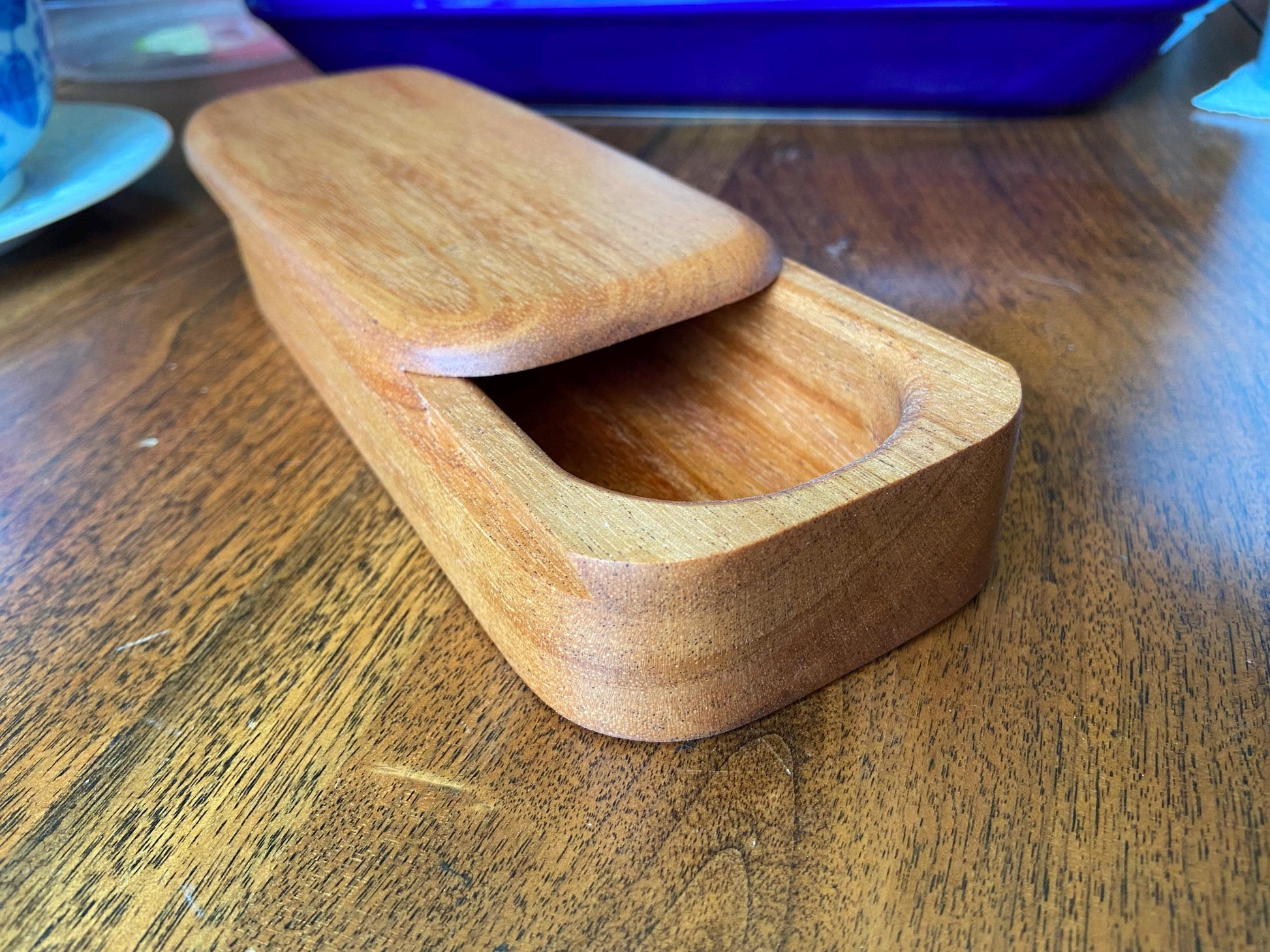 Handcrafted Keepsake Box/Wood Inlay - 8.25" x 3.25" - Tampa Home & Garden Store