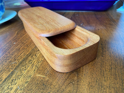 Handcrafted Keepsake Box/Wood Inlay - 8.25" x 3.25" - Tampa Home & Garden Store