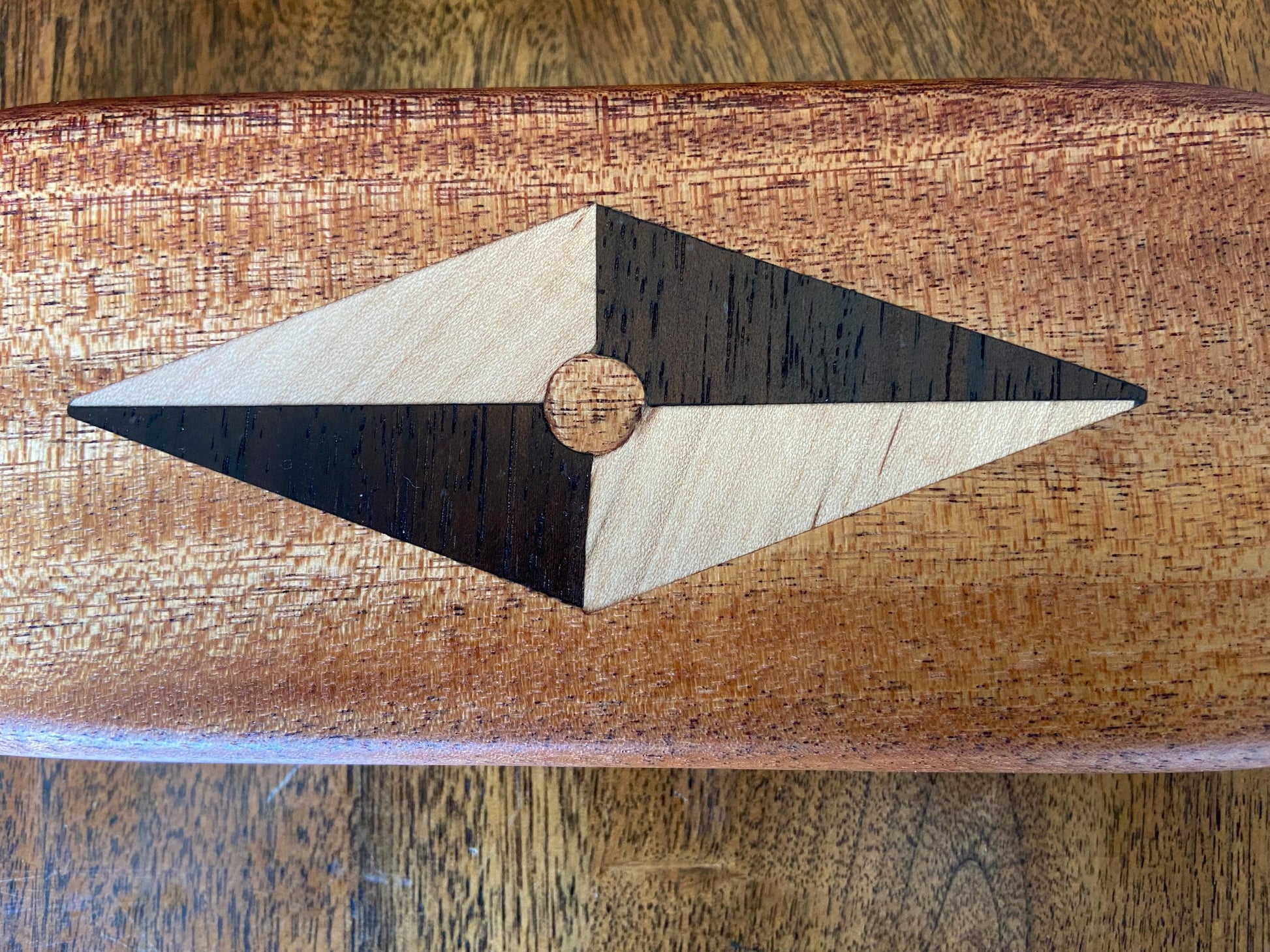 Handcrafted Keepsake Box/Wood Inlay - 8.25" x 3.25" - Tampa Home & Garden Store
