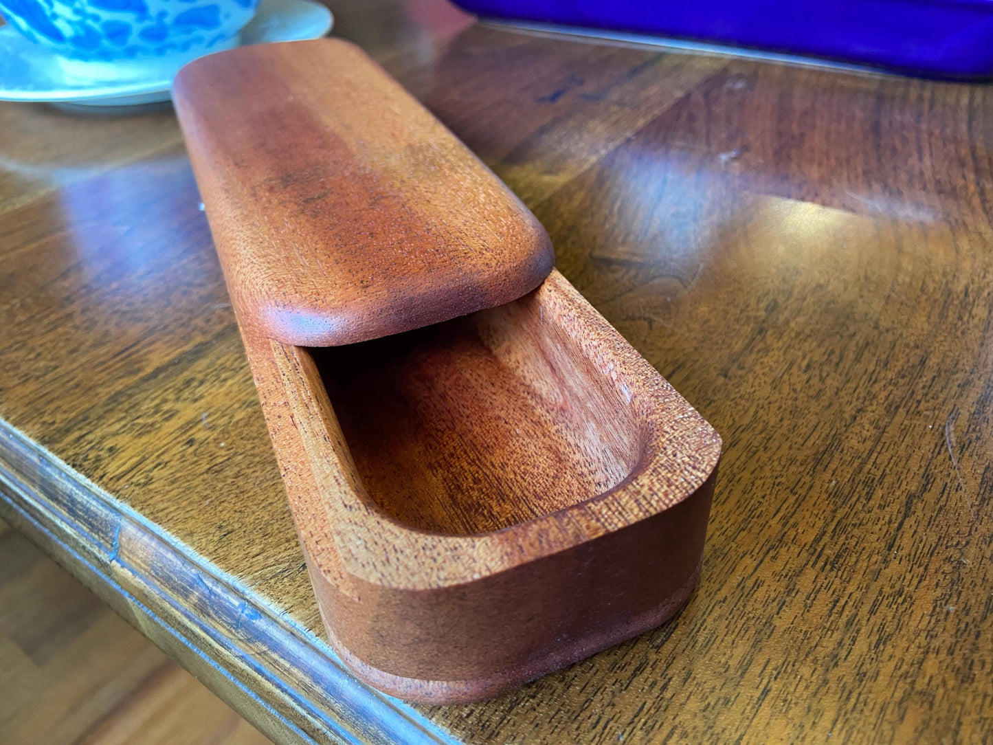 Handcrafted Mahogany Keepsake Box with Custom Inlay Options - 8.25" Premium Wood Storage - Tampa Home & Garden Store