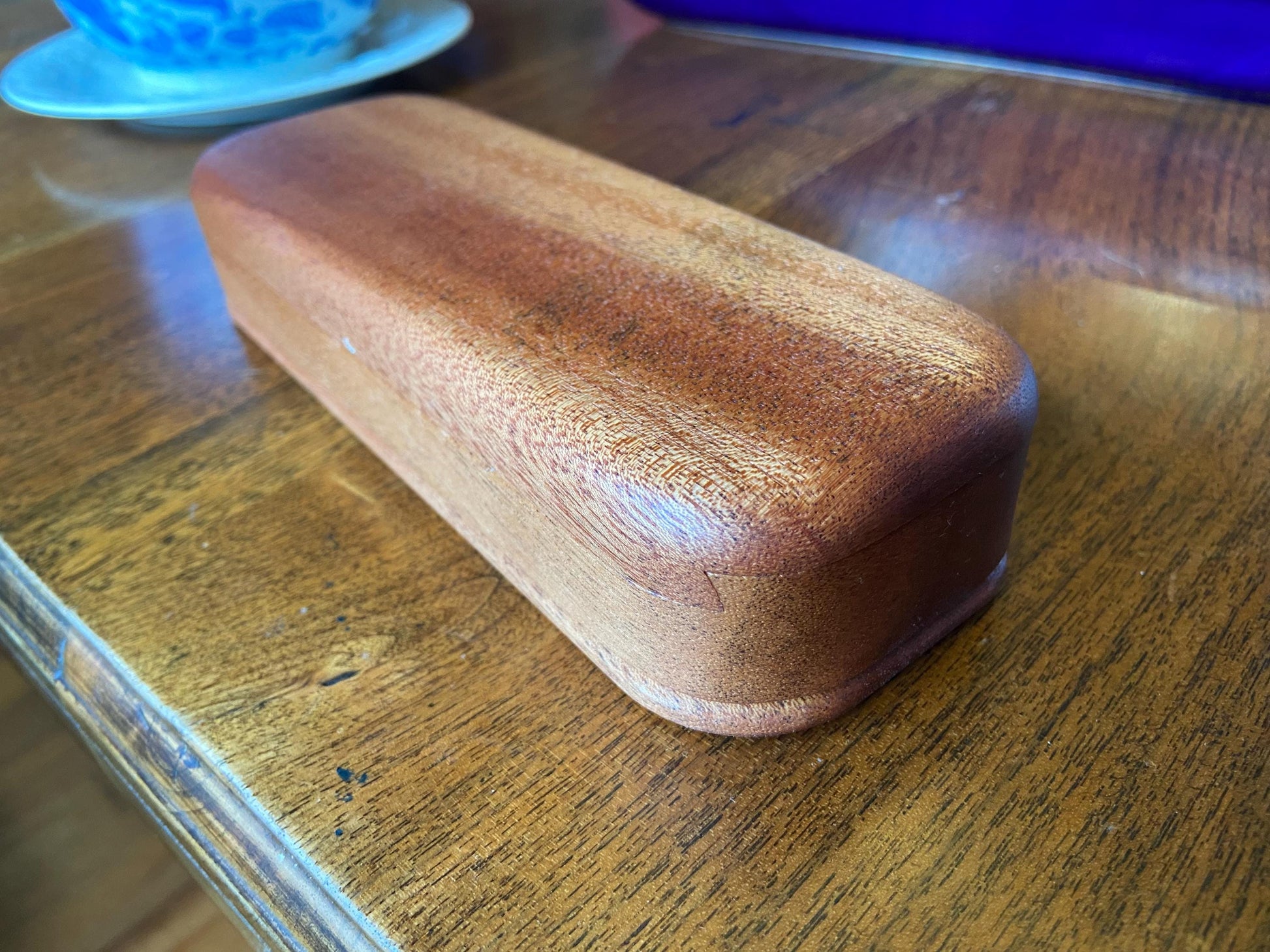 Handcrafted Mahogany Keepsake Box with Custom Inlay Options - 8.25" Premium Wood Storage - Tampa Home & Garden Store